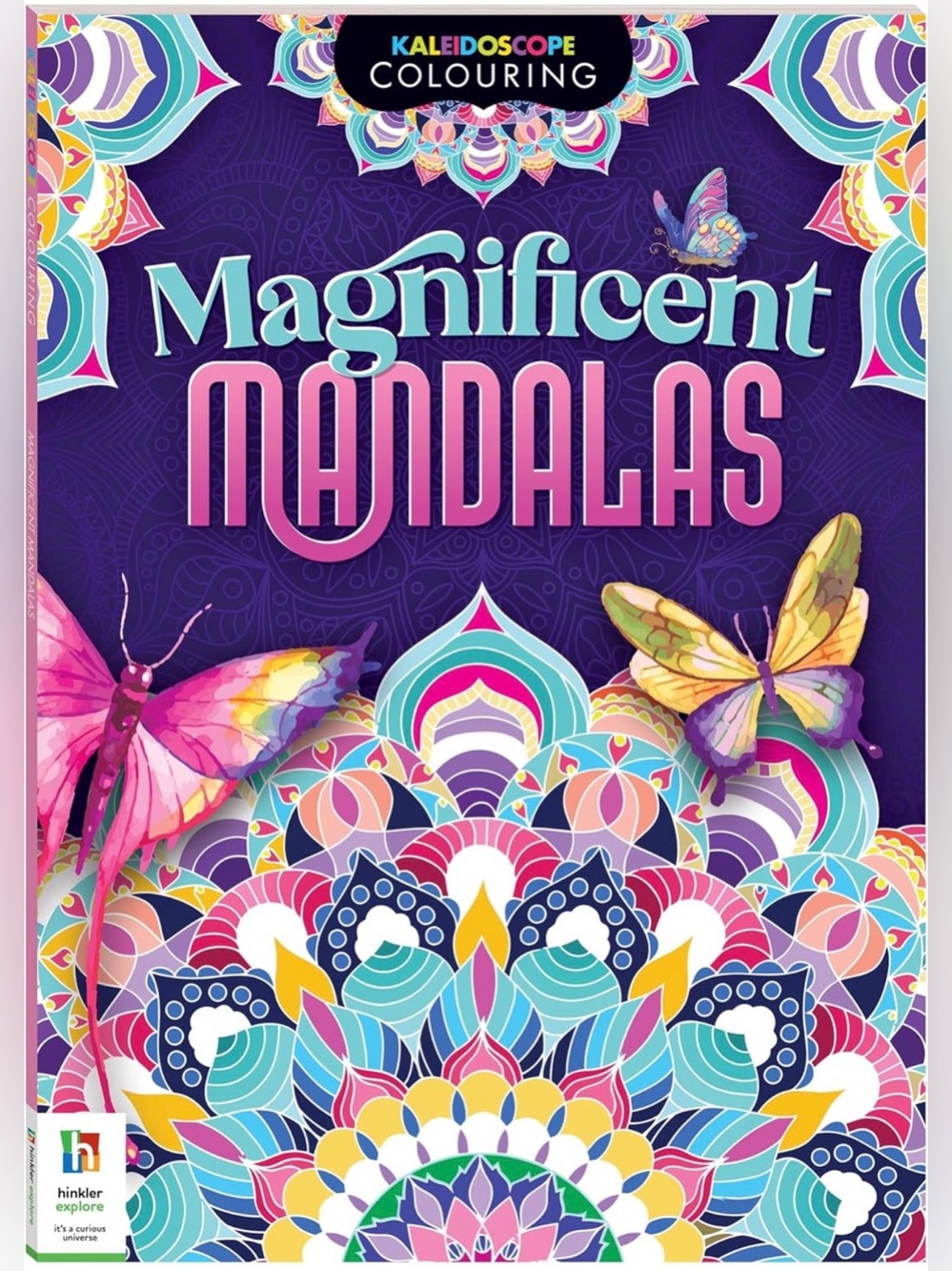 2pcs of Magnificent Mandalas Coloring Book - Purple & Multicolor